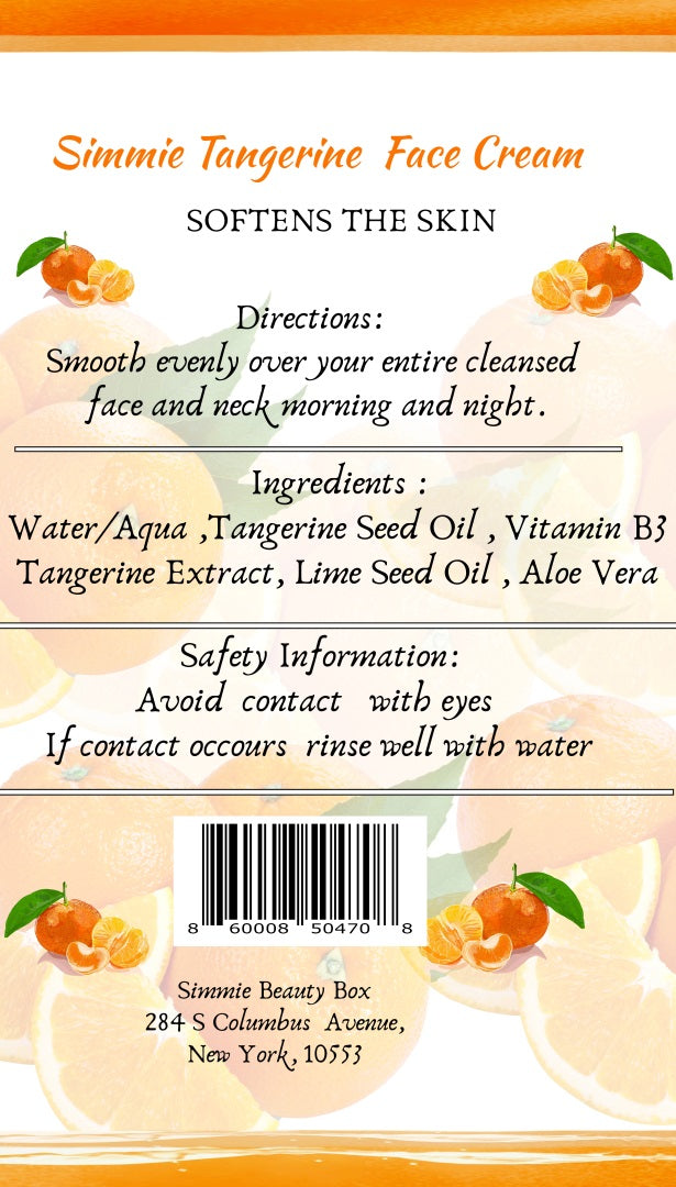 Simmie Tangerine Face Cream