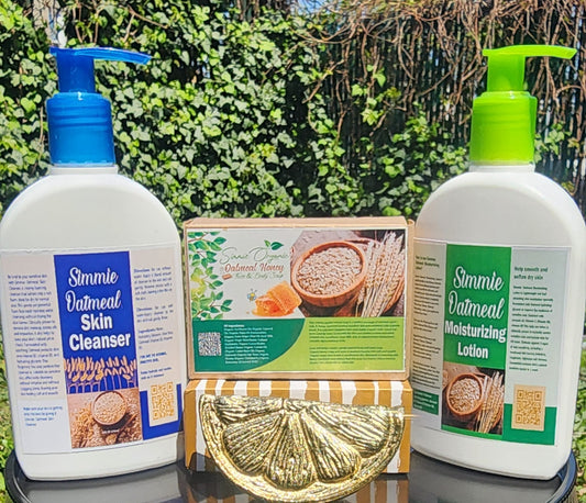 Simmie Oatmeal Combo (Soap, Cleanser, Moisturizing Lotion)