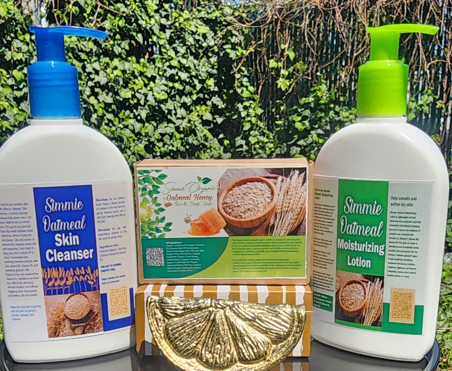 Simmie Oatmeal Combo (Soap, Cleanser, Moisturizing Lotion)