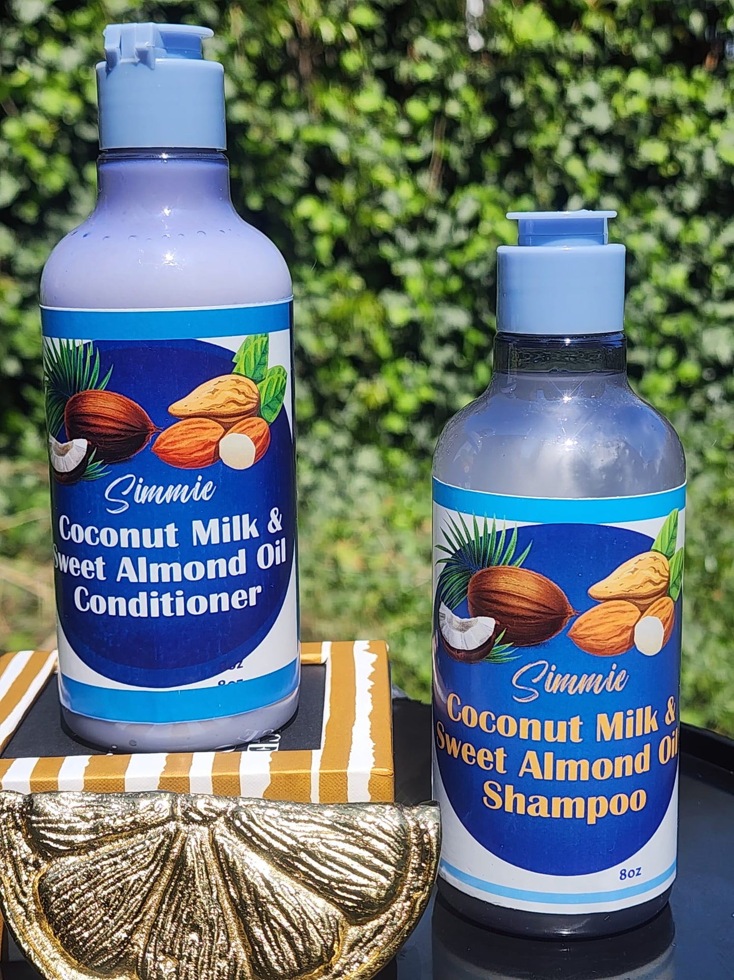 Simmie Coconut Milk & Sweet Almond Oil Shampoo & Conditioner (8oz)