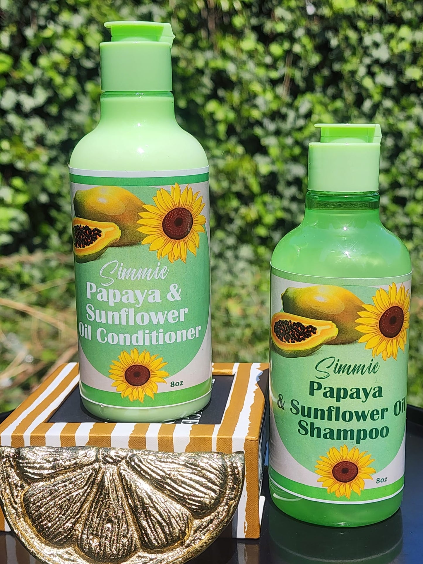 Simmie Papaya & Sunflower Oil Shampoo & Conditioner (8oz)