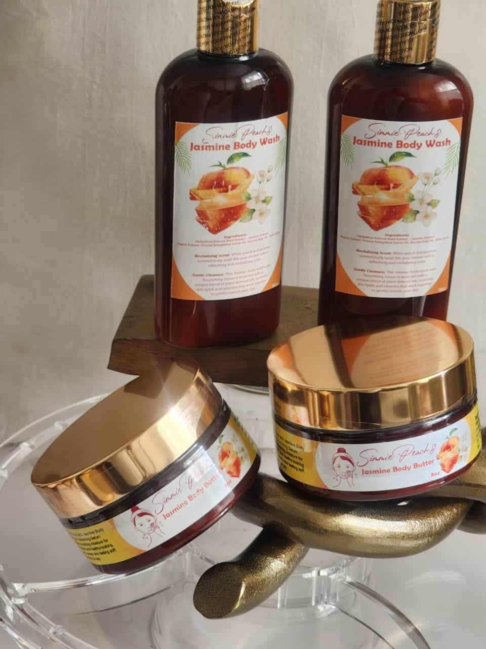 Simmie Peach & Jasmine Body Wash & Body Butter
