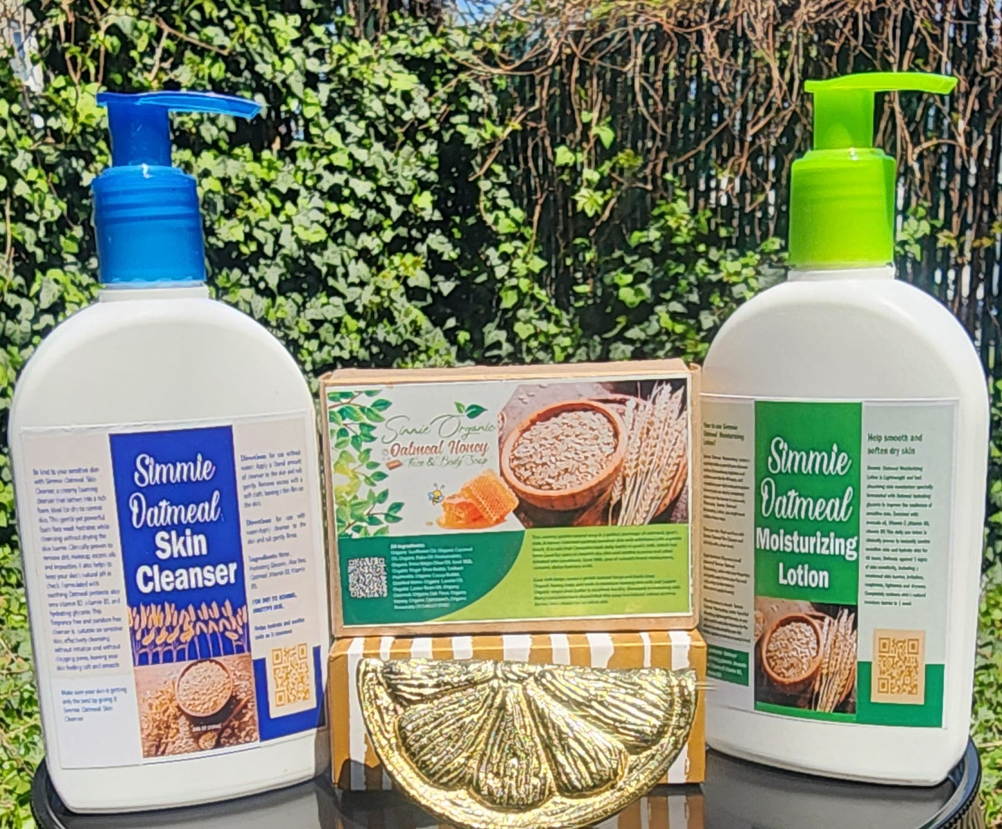 Simmie Oatmeal Combo (Soap, Cleanser, Moisturizing Lotion)