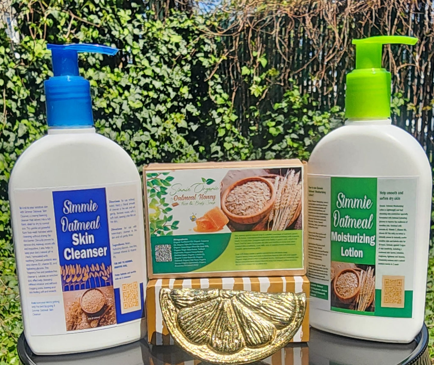 Simmie Oatmeal Combo (Soap, Cleanser, Moisturizing Lotion)