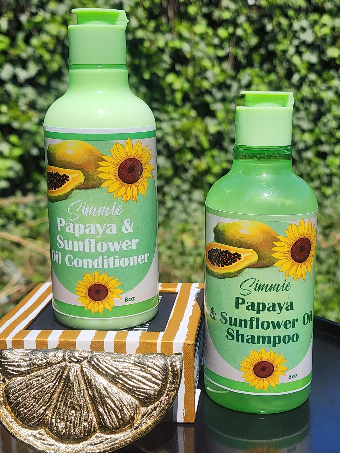 Simmie Papaya & Sunflower Oil Shampoo & Conditioner (8oz)