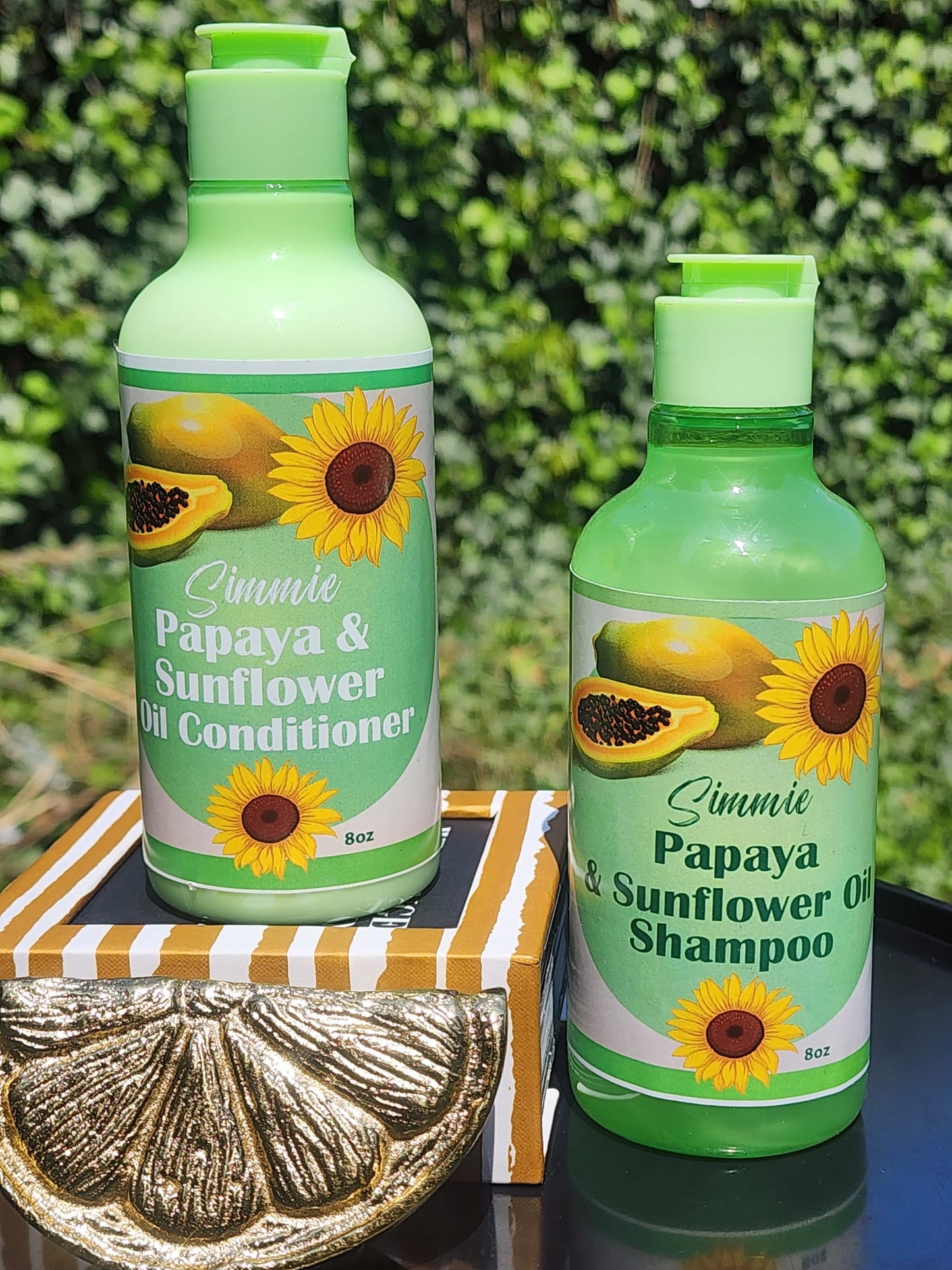 Simmie Papaya & Sunflower Oil Shampoo & Conditioner (8oz)